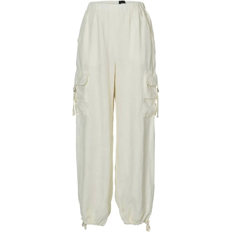 Super Deal Uma Trouser Pants In Creme