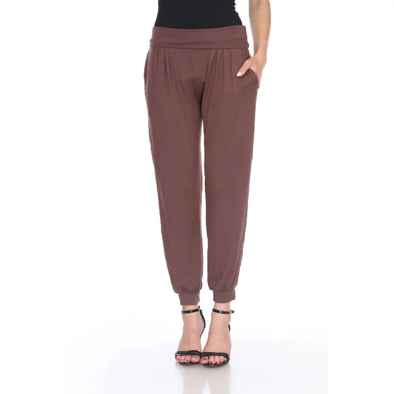 Mega Discount Women's Harem Pants In Brown