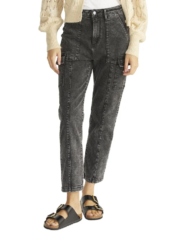 Don't Wait Driftwood Jeans Royce Acid Wash Black Straight Leg Jean