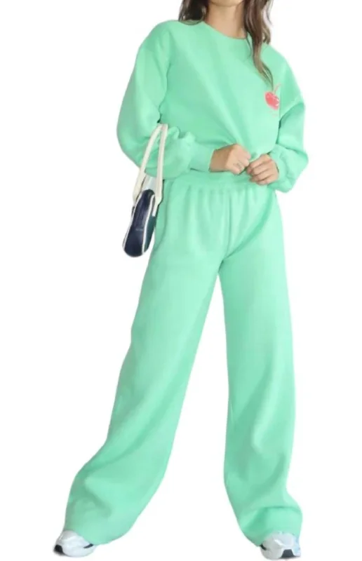 Limited Stock Sherry Sweatpants In Emerald