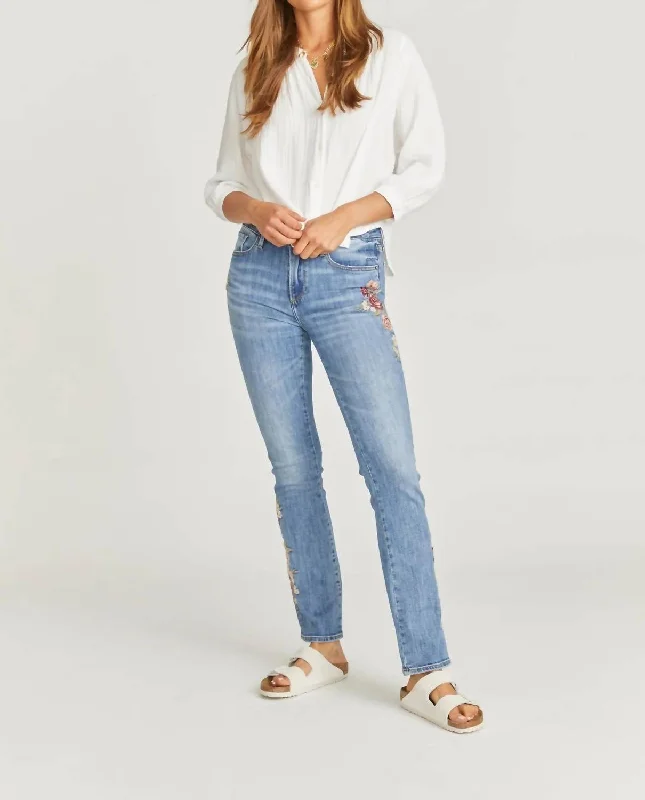 Buy Now Rose Kelly Bootcut Denim Pants In Blue