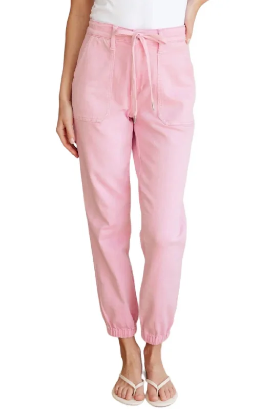 Limited Time Discount Regina Denim Jogger In Pink