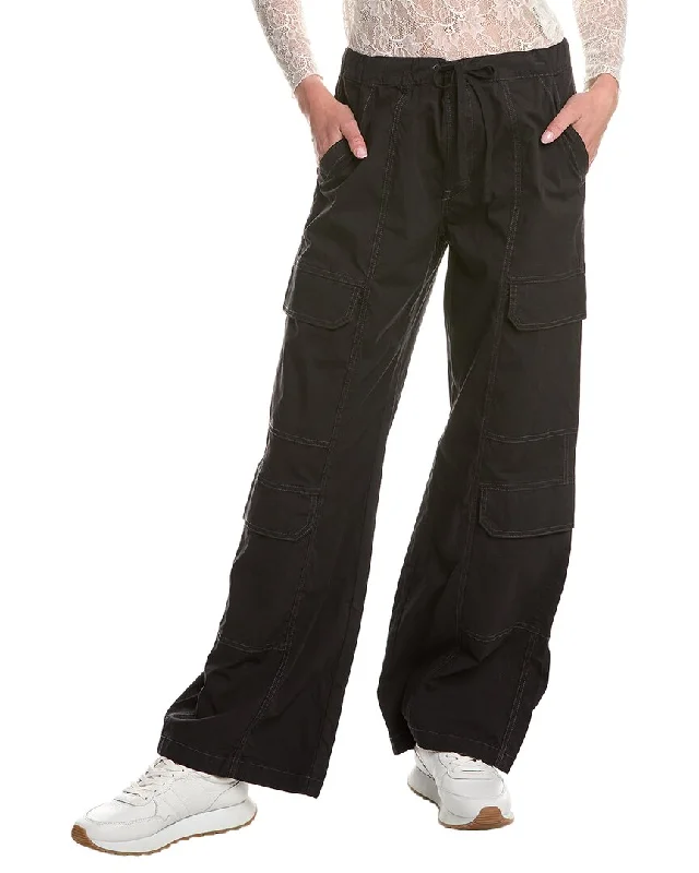 Shop and Save HUDSON Jeans Drawstring Parachute Wide Leg Cargo Pant