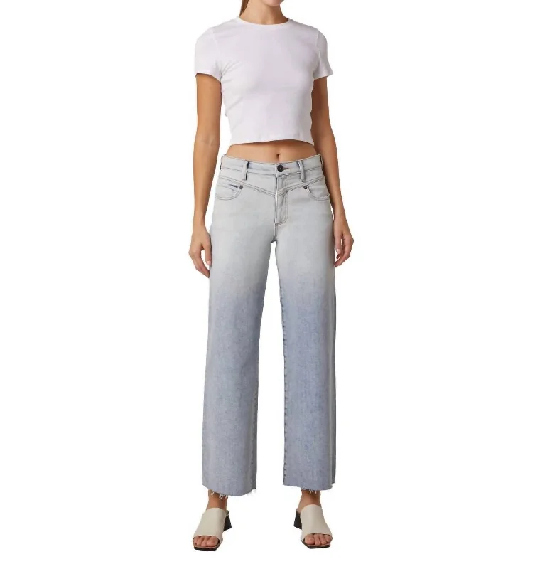 Deep Savings Conrad High Rise Wide Yoke Jeans In Light Camillo Wash