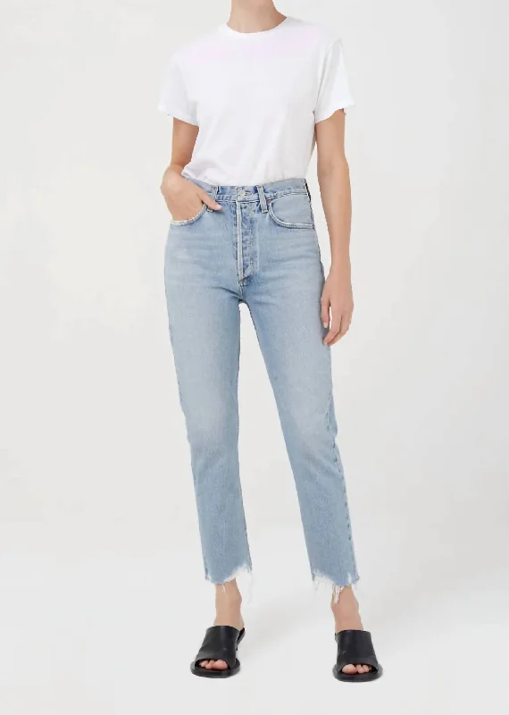 Great Deal Riley High Rise Straight Jeans In Curio