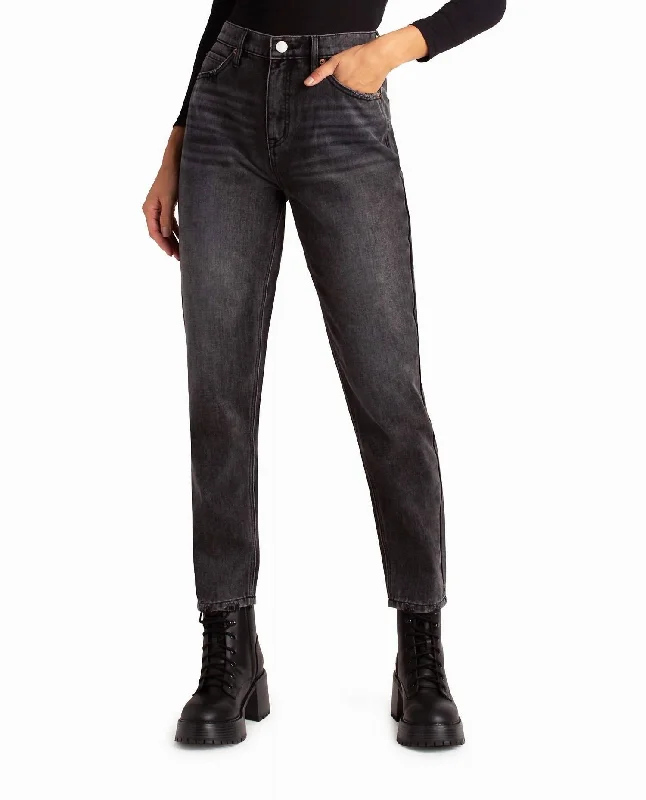 Crazy Savings Harlem High Rise Tapered Jean In Black