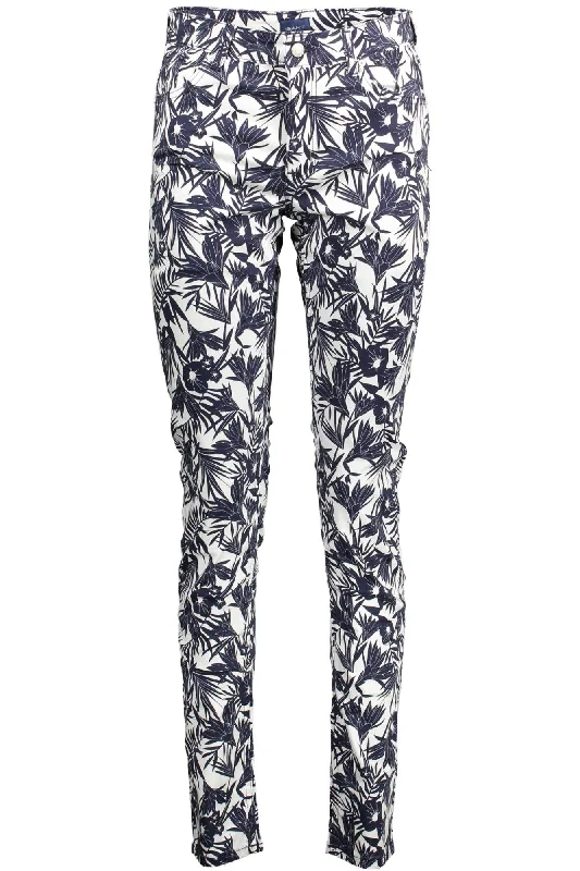 Midnight Madness Gant Chic Slim-Fit Organic Cotton Women's Trousers