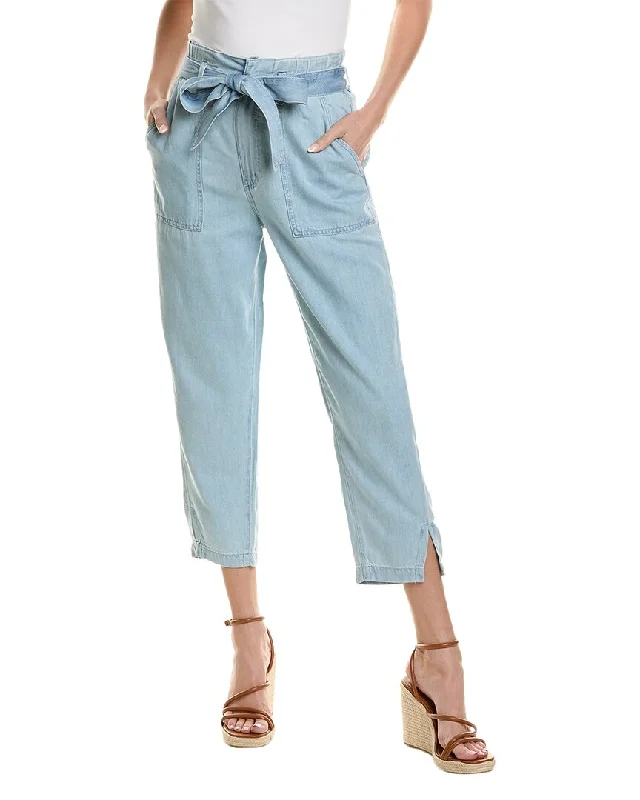 Value Deals AG Jeans High-Rise Barrel Silk-Blend Paperbag Pant