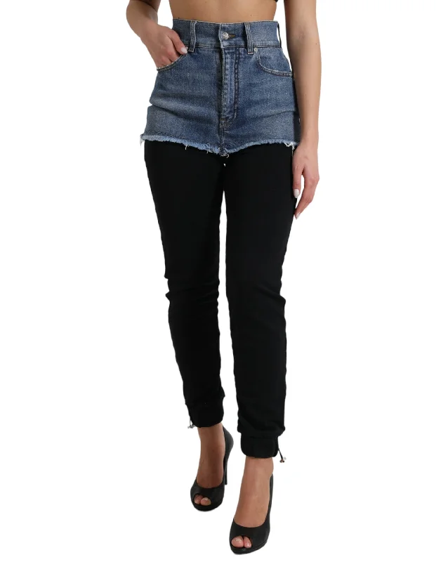 Fantastic Savings Dolce & Gabbana Chic High Waist Skinny Pants with  Women's Shorts