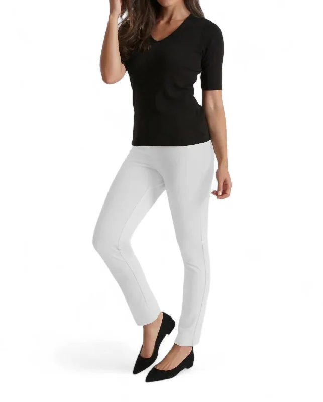 Super Sale Jasmine Slim Pant In White