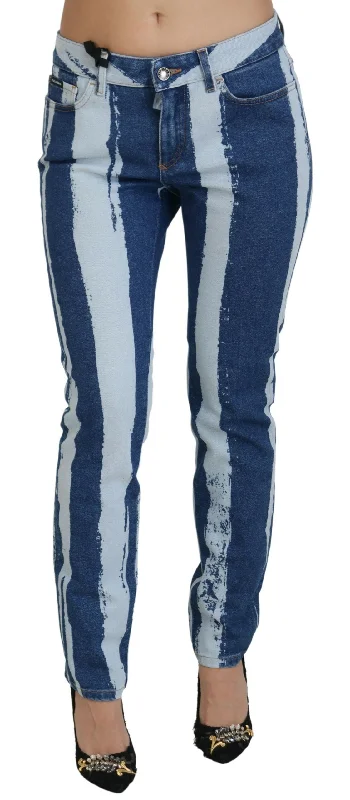 Best Choice Dolce & Gabbana Sleek Striped Slim Fit Italian Women's Jeans