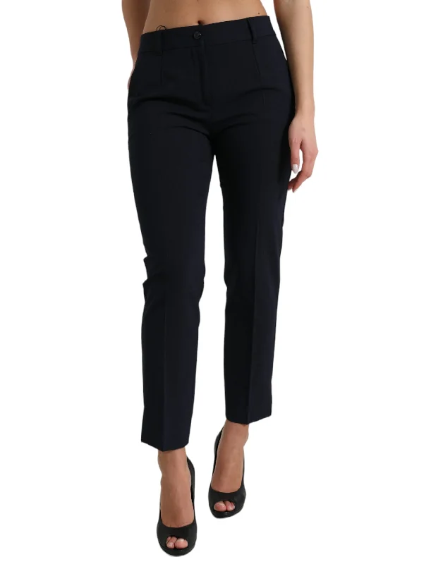Lowest Prices Dolce & Gabbana Elegant Mid Waist Tape Pants in Women's