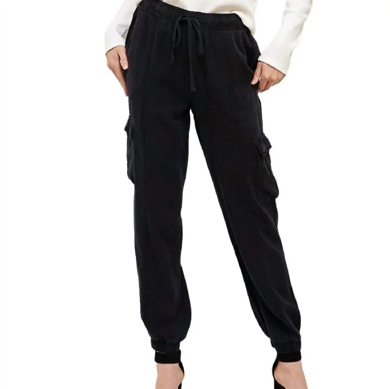 Overstock Sale Marshall Cargo Joggers In Vintage Black