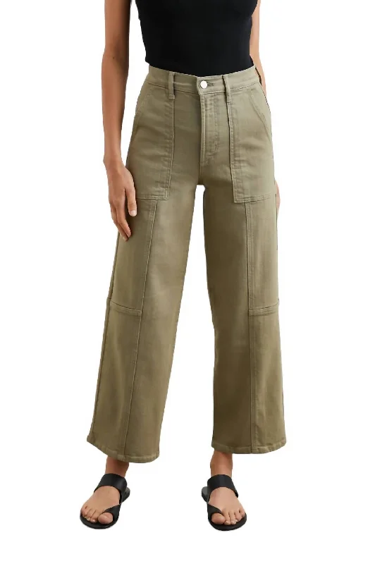 Stock Up and Save Getty Crop Utility Pant In Olive
