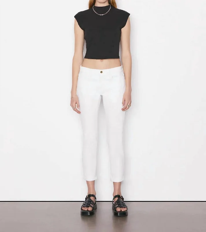 Fantastic Offers Le Garçon Straight Leg Jean In Blanc