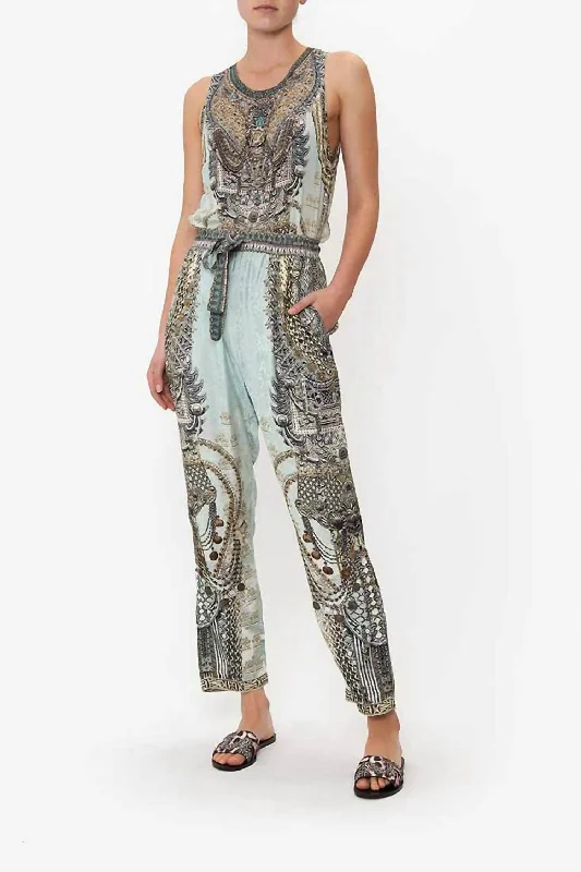 Super Sale Drop Crotch Slim Leg Pant In Free Espiritu