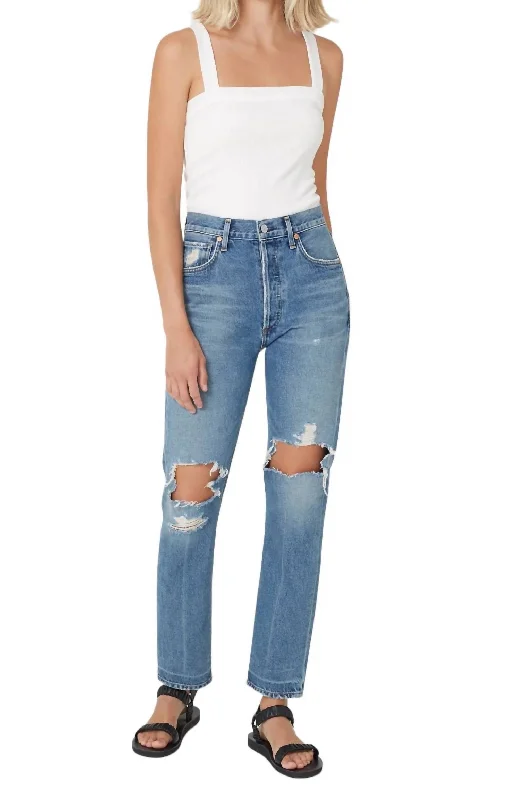 New Deals Charlotte Crop Straight Leg Jean In Soiree