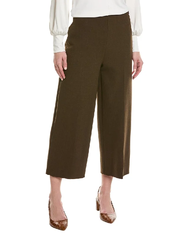 Super Sale Vince Crop Wide Leg Wool-Blend Pant