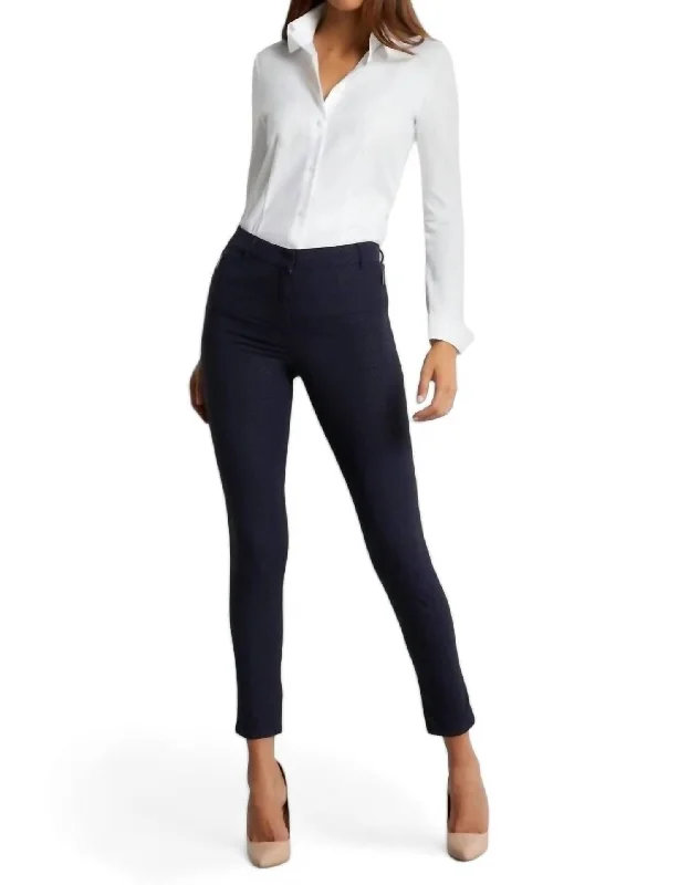 Exclusive Offer Embossed Thea Pant In Navy