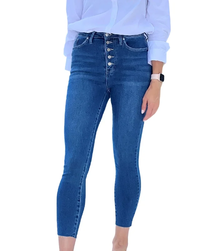 Weekend Savings Galore Monica Skinny Jean In Dark Blue