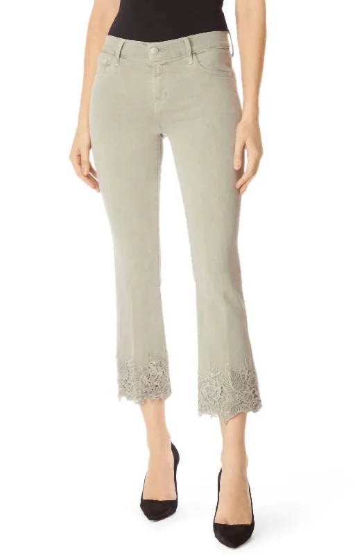 Final Sale Selena Mid Rise Crop Jean In Faded Gibson