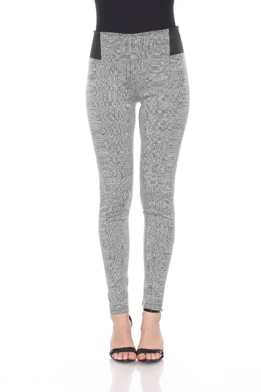 Shop the Weekend Away Women's Jacquard Slim Pants In Grey Square