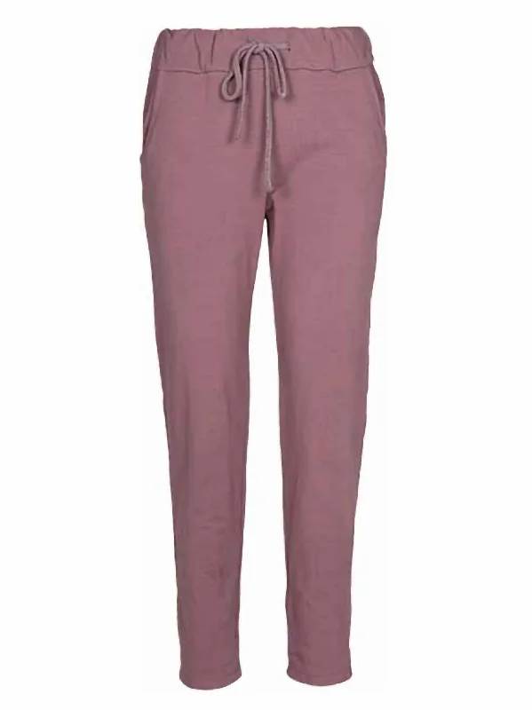 Savings Alert Cotton Loungewear Pants In Antique Pink