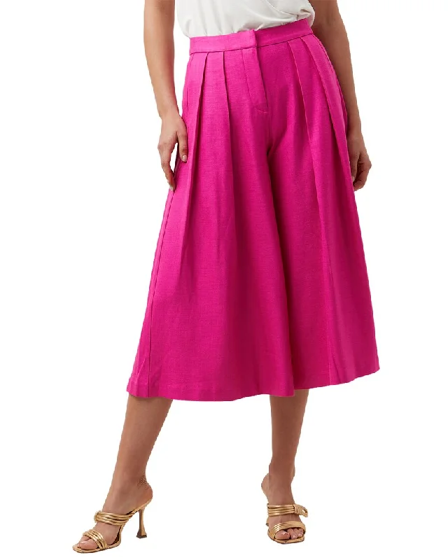 Shop and Save Trina Turk Relaxed Fit Carefree Pant