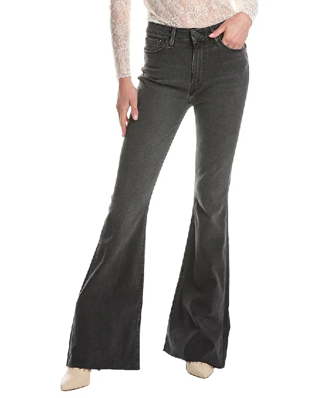 Price Reduction HUDSON Jeans Holly High-Rise Washed Black Flare Jean