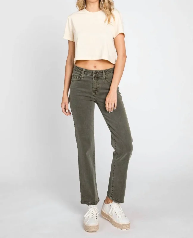 Special Offer Moss Denim Jeans In Green