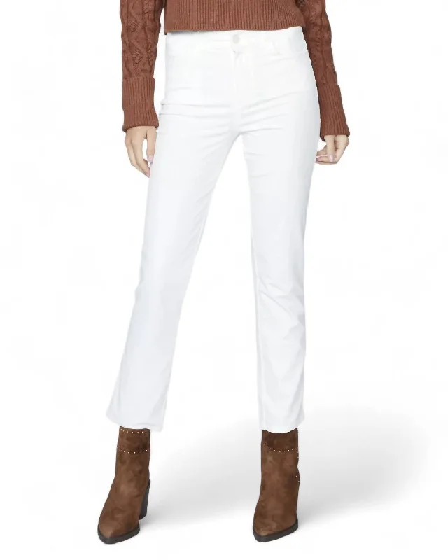 Weekend Discounts to Delight Cindy Corduroy Jean In Ecru