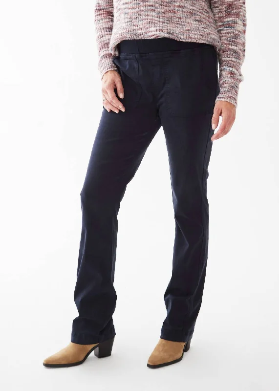 Deal Dash Pull-On Bootcut Tencel Pant In Navy