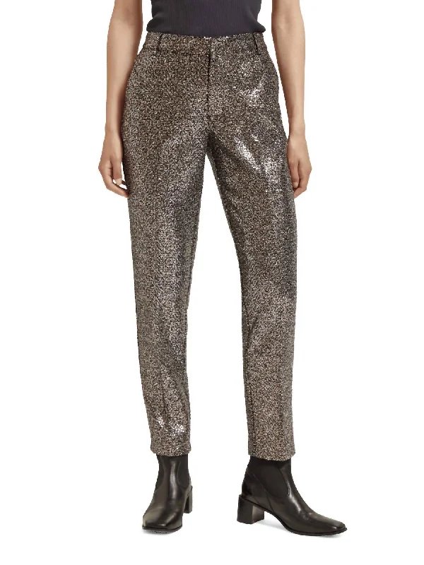 Deal Explosion Lowry Sequined Slim Pant In Midnight