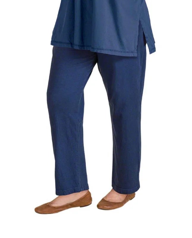 New Markdowns Relaxed Cotton Knit Pants - Plus In Navy