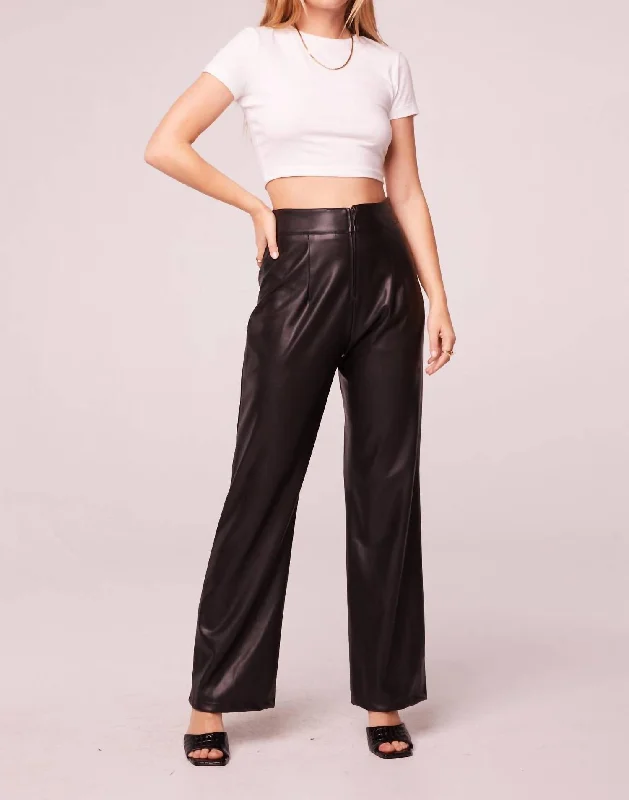 Daily Deals Rock Goddess Faux Leather Pants In Black