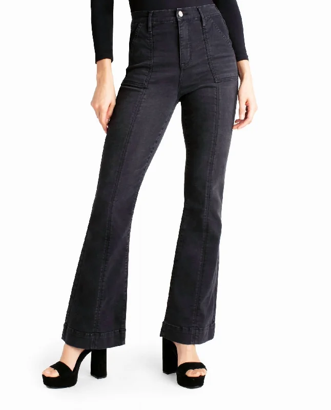 Buy More, Save More Harlem High Rise Flare Jean In Nm Black