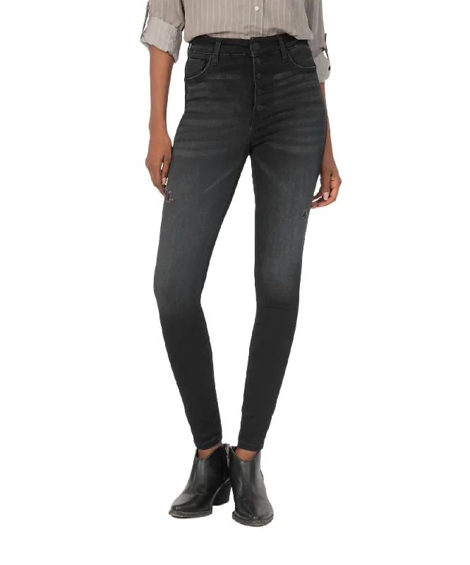 Today’s Deal Mia High Rise-Fab Ab-Skinny Jean In Enthused