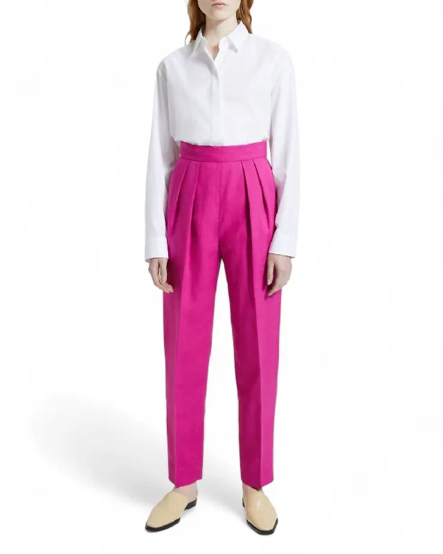 Incredible Offers Sz Pleat Pant In Pop Fuchsia