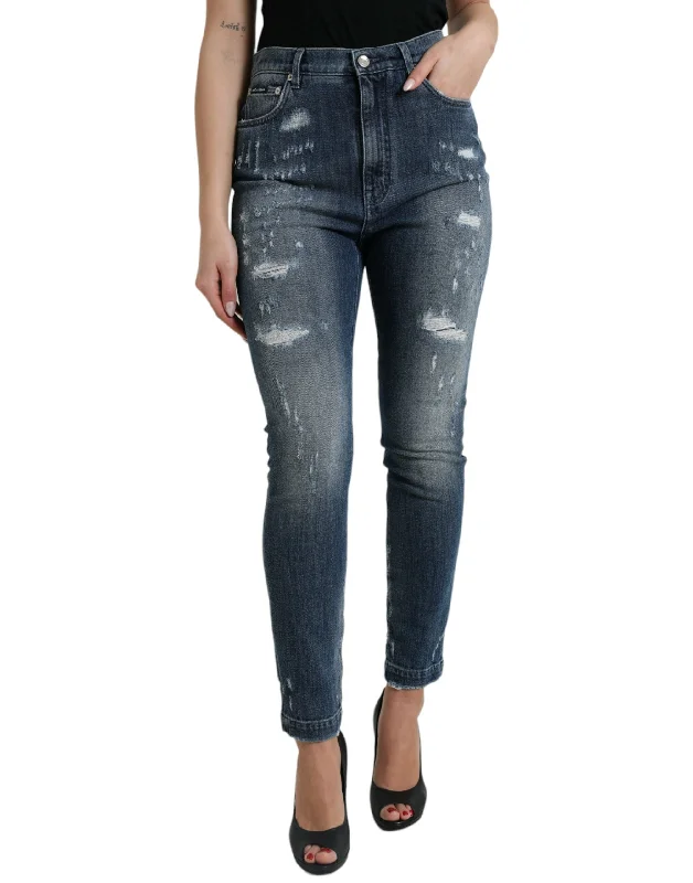 Best Deals Dolce & Gabbana Elegant High Waist Stretch  Women's Jeans