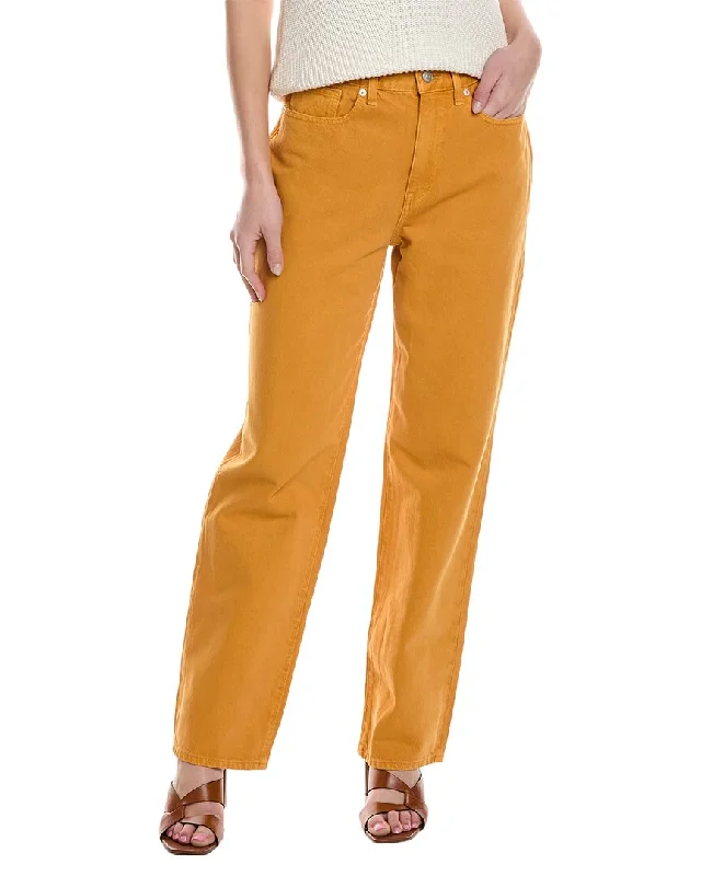 New Deals Madewell Baggy Ochre Fresco Straight Jean