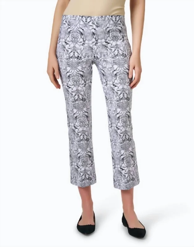 Hurry In Printmaker Pull On Pant In Black/white