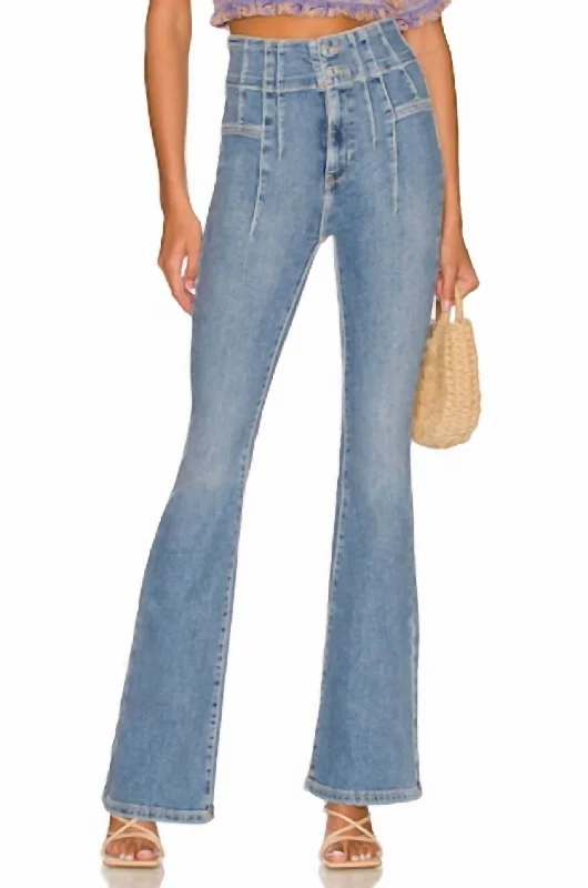 Overstock Jayde Flare Jeans In Sunburst