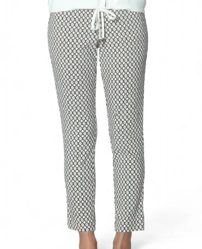Big Discounts Side Slit Ankle Pant In Honeycomb