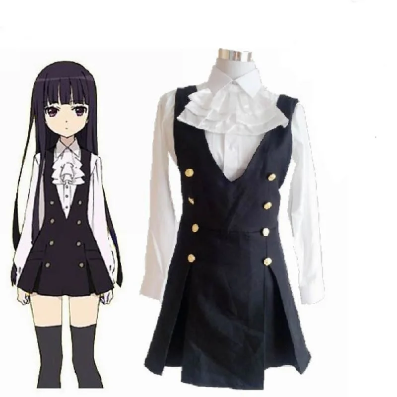 Mega Sale New Shirakiin Riricho Anime Inu x Boku SS Cosplay Halloween Cosplay Costume C01037