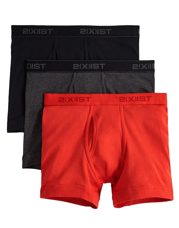 Limited Offer 2xist Men's 3-Pack Essential Boxer Brief 020304