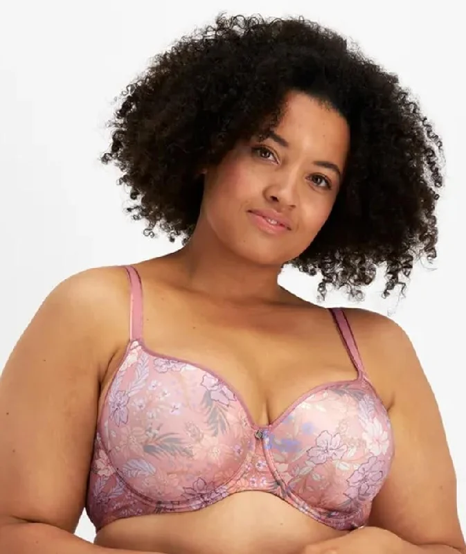 Great Deal Berlei Lift and Shape T-Shirt Underwire Bra - Pink Floral
