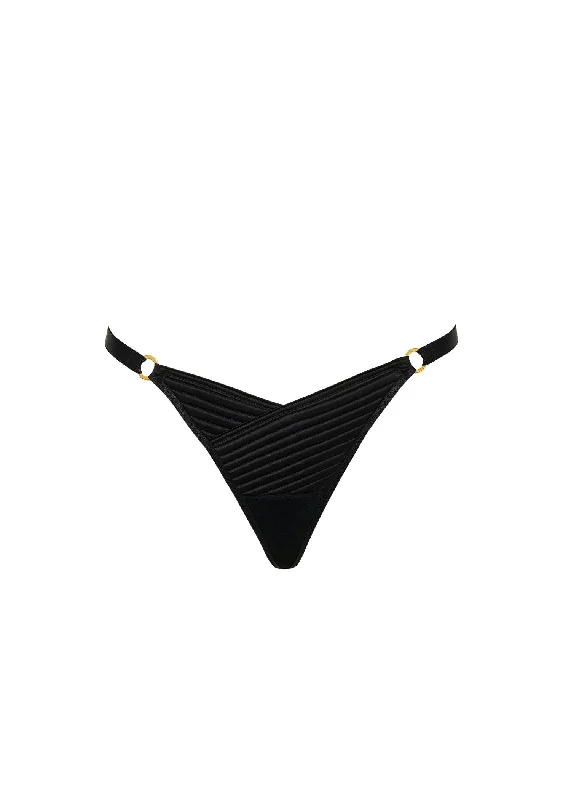 Don't Wait Allegra Thong (Black)