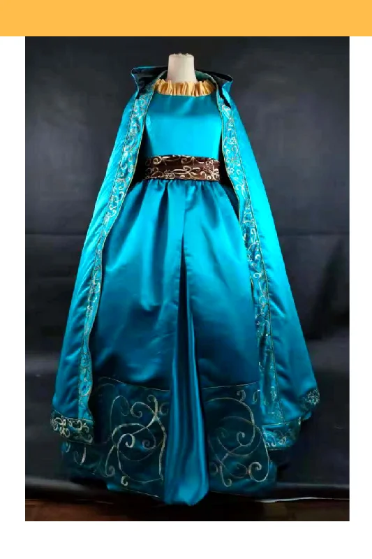 Special Buy Brave Merida With Cloak Embroidered Cosplay Costume