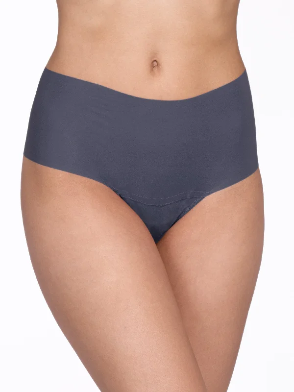 Unmissable Offer BreatheSoft® High Rise Thong Granite Grey