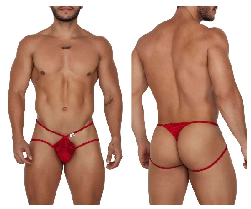 Weekend Deals That Sparkle CandyMan 99668 Jock Thongs Color Red